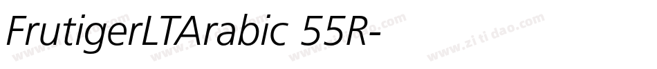 FrutigerLTArabic 55R字体转换